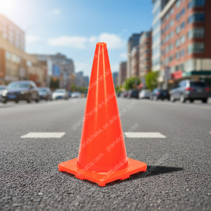 Toptan yüksek kalite 750mm turuncu <span class=keywords><strong>PVC</strong></span> plastik trafik konisi - Product Image 2