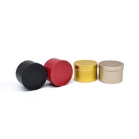 Nachfüllbarer runder Aluminium-Cremetiegel 50 ml tragbarer kosmetischer Lippenbalsam Metalldosenverpackungsbehälter mit runden