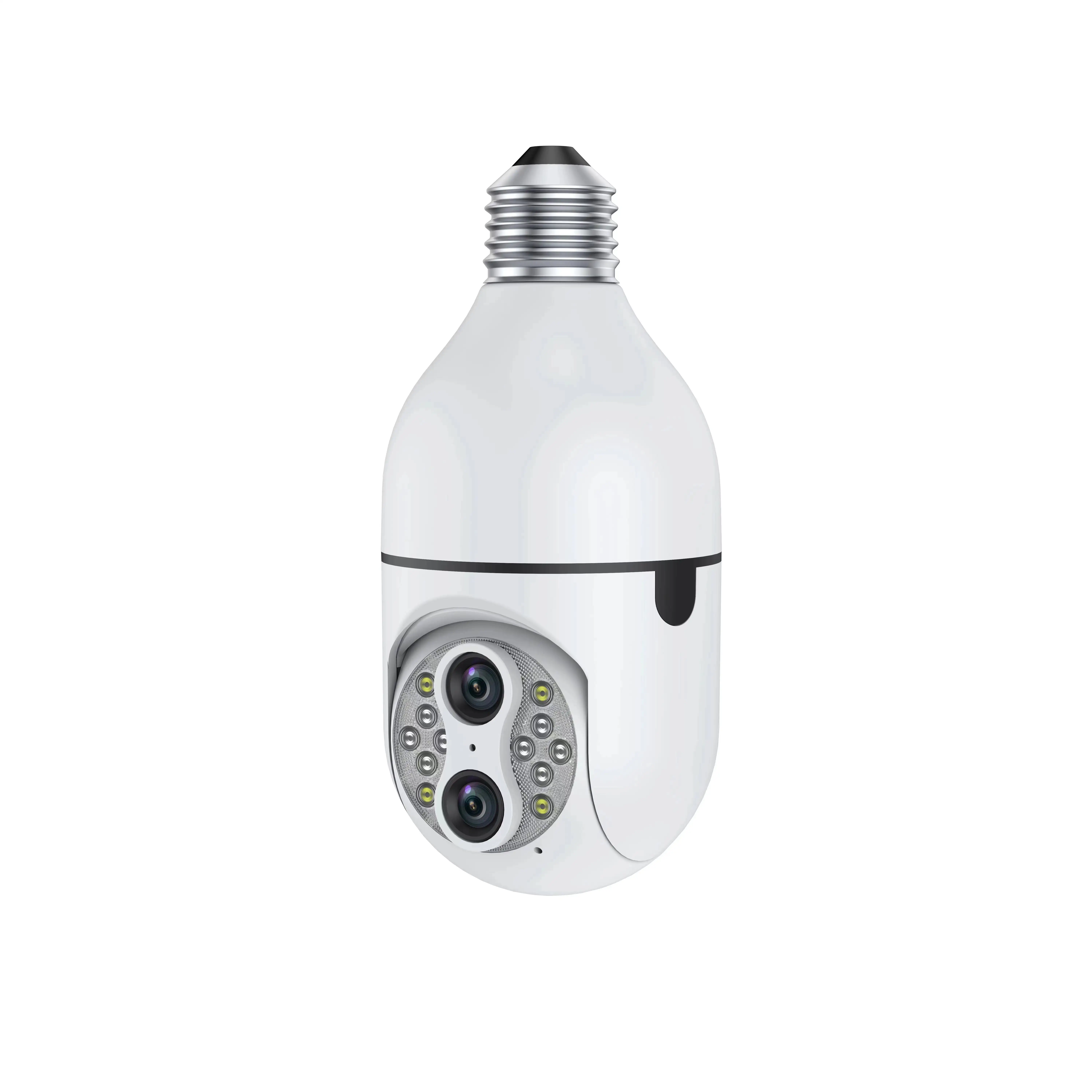 High Quality 360 Degree Light Bulb Mini Cameras Security 2 million WiFi Smart Bulb Cameras For Home