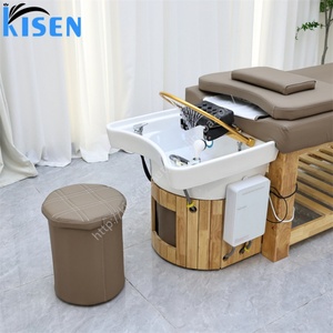 เตียงสระผมไม้แท้ Kisen รุ่น Original Wood Shampoo Bed เป็นมิตรต่อสิ่งแวดล้อม ใช้สำหรับสปาผมและนวดแผนไทย เหมาะสำหรับร้านเสริมสวย พร้อมที่นอนปรับแต่งได้ - Product Image 6