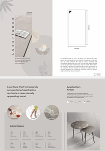 Azulejos de Porcelana de 800x1600mm con Diseño de Ladrillo Refractario para Pisos y Paredes, Ideales para Exteriores, Baños, Vestíbulos, Villas y Supermercados - Product Image 6