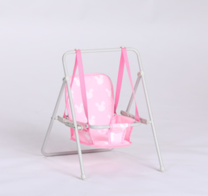 Factory Direct Pretend Play Toy Metal Frame with Soft Fabric <strong>Doll</strong> <strong>Swing</strong> for Kids High Quality <strong>Doll</strong> Accessories - Product Image 1
