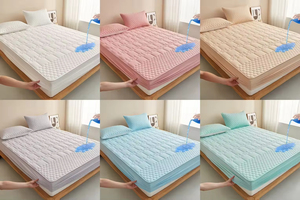 Bamboo Fiber Bed Cover Hotel Family 200TC Washable Bed Coverlet for Hotel Home Use <b>Mattress</b> <b>Protector</b> <b>Waterproof</b> <b>Mattress</b> Cover - Product Image 6