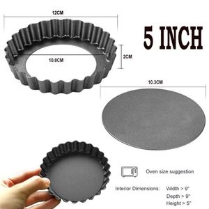 <span class=keywords><strong>Teglia</strong></span> per Baguette Francesi a 5 Scomparti, Stampi in Alluminio Rotondi per 12 Crostate, Stampo Forato per Torte, <span class=keywords><strong>Teglia</strong></span> per Pizza Bassa da 13 Pollici - Product Image 4