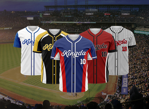 Sublimated <b>Red</b> College Baseball Jersey Uniform Breathable Moisture Wicking Quick Dry Fabric Custom Embroidery Logo Sets - Product Image 4