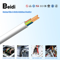 Câble isolé en PVC BEIDI personnalisé H03VVH2-F, blindé, ignifuge, certifié UL 300V pour les projets d'ingénierie électrique