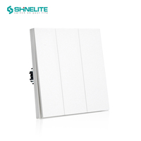 Interrupteur mural ES Nova Range, lampe délicate ultra-mince, grand panneau, ouverture et fermeture à petit angle, multicolore, prix d'usine OEM