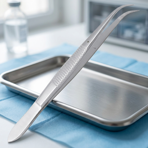 Pinces à fragmentes courbées plates avec goupille de guidage, instrument chirurgical pour usage médical, prix de gros - Product Image 3
