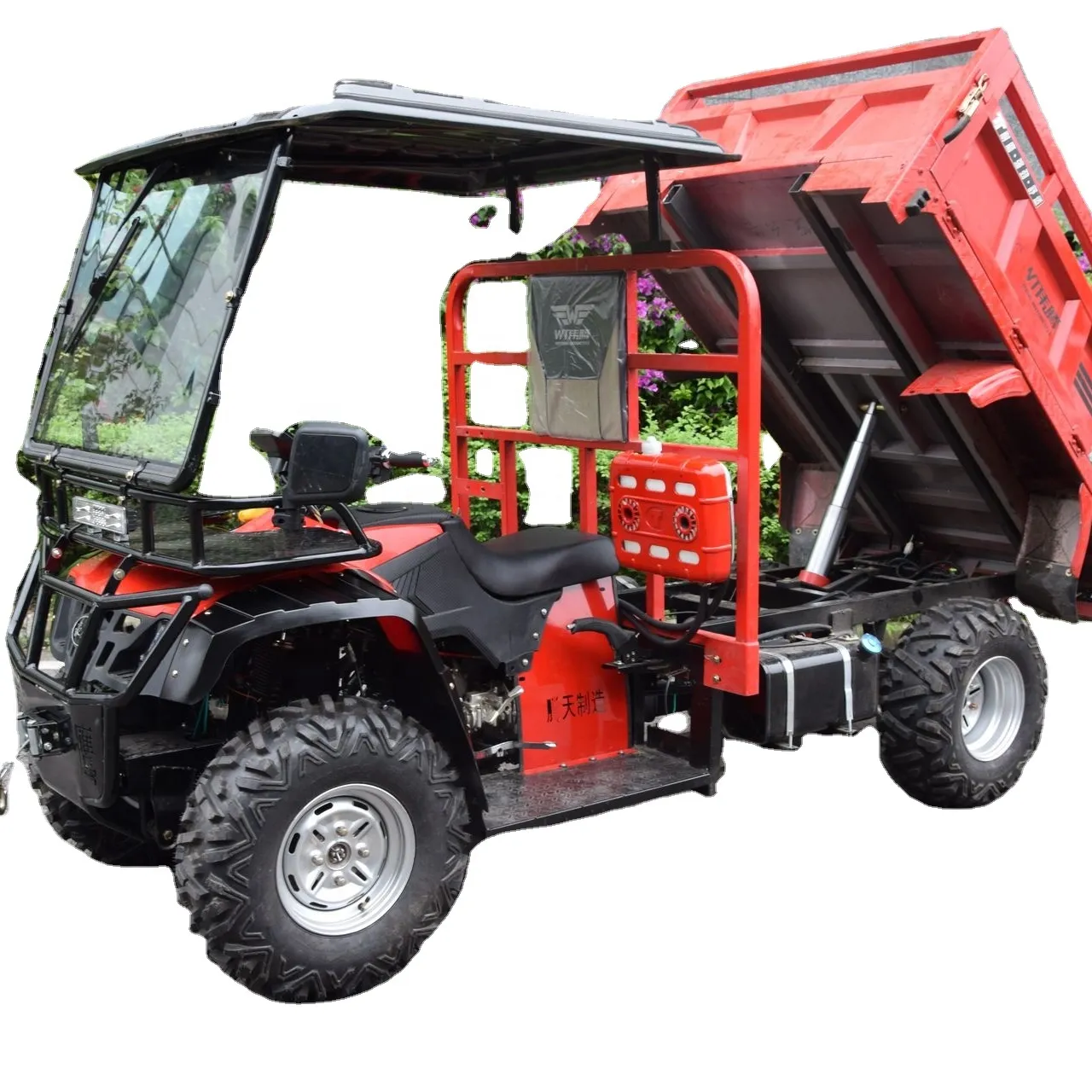 2024 Quality Cheap 300cc 350cc Cargo 4X4 ATV 4WD Tricycle Carguero