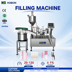 Machine de remplissage Hebo économique pour liquides avec convoyeur, pour <span class=keywords><strong>acide</strong></span> <span class=keywords><strong>hyaluronique</strong></span>, gel gynécologique et produits injectables (1ML-10ML) - Product Image 1
