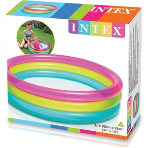 <span class=keywords><strong>Piscine</strong></span> gonflable ronde pour bébé Trans Intex 57104, fluorescente, trois anneaux - Product Image 4