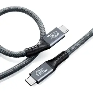 Cable USB 4,0 de 240W Cable Thunderbolt 3 tipo activo 40gbps 8K 60Hz cable