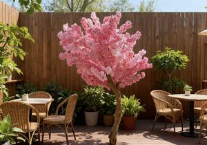 Arbre de cerisier Sakura en gros, faux soie rose, mariage, Saint-Valentin, Noël, écologique, taille personnalisée - Product Image 6