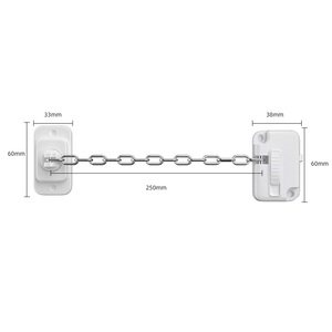 Đồ nội thất Khóa cửa sổ giới hạn Bảo vệ cửa sổ trượt cao tầng Ra Ngoài-mở vào trong-Định vị mở nhựa + không gỉ - Product Image 3