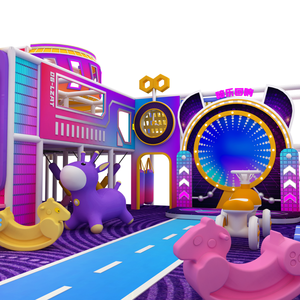 Centro comercial TongRui, Castillo travieso y <span class=keywords><strong>tren</strong></span> para niños, parque temático de atracciones, equipo de patio interior para uso comercial - Product Image 6