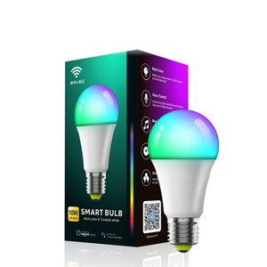 RGBW Smart LED <b>Bulb</b> 9W/10W <b>Remote</b> <b>Control</b> E27/B22 Multi Color & Tunable White 800lm - Product Image 1