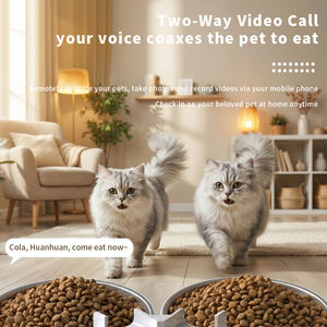 Dispensador Automático de Comida para Mascotas de Doble Recipiente con Cámara HD, Control por Aplicación Tuya, WIFI, Temporizador, 5L, Calidad Superior de Fábrica - Product Image 4