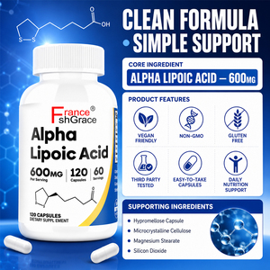 Suplemento Dietético Personalizado de Ácido Alfa Lipoico, 120 Cápsulas, 600 mg por Porción, para Hombres y Mujeres - Product Image 4