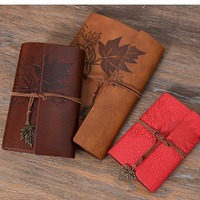 Carnet à spirales A5A6A7 en PU, reliure à feuilles mobiles, journal gaufré, marque-page en métal, cadeau, carnet de notes, logo personnalisable, promotion