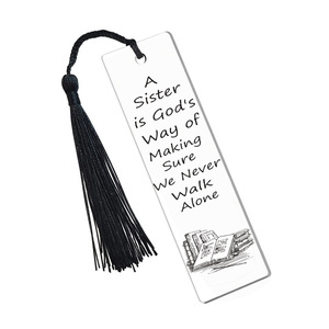 A Sister Is God'S Way Acrylique Couleur Impression Signet Gland Sœurs Cadeau Personnalisé Blanc Promotionnel Nom Conseil Fête Siège Cartes - Product Image 1