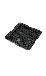 Cubierta DE REGISTRO DE PVC de plástico duradero, piso completo, negro, tapa cuadrada de 45mm de espesor para drenaje ligero o uso en cámara de utilidad - Product Image 2