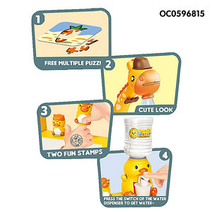 Jouets de table à <span class=keywords><strong>dessin</strong></span> avec projecteur d'apprentissage de <span class=keywords><strong>girafe</strong></span> mignonne pour enfants avec musique - Product Image 3