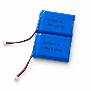 Batterie Li-polymère 7,4 V 1500 mAh 2S1P 604050 rechargeable avec protection PCM - Product Image 5