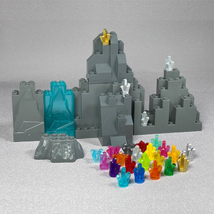 Bloques de Construcción de Partículas Pequeñas MOC, Jinshan Yinshan, Mineral de Tesoro, Gema, DIY, Rocas, Paredes de <span class=keywords><strong>Roca</strong></span>, Juguetes - Product Image 2