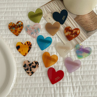 YOYI Love Acetate Barrette à cheveux pour enfants, style européen-américain, mignonne, haut de gamme, avec frange latérale, pour cheveux rebelles, type bec de canard, 5 cm, petite taille
