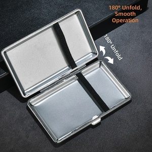 Estuche de Cigarrillos Delgado y Portátil de Cuero PU Impermeable para Mujer, Marca Dericsson, para 20 Cigarrillos, con Logotipo Personalizado Disponible - Product Image 3
