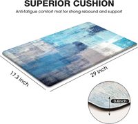 Tapis de cuisine anti-fatigue pour sol de cuisine, tapis rembourrés antidérapants, tapis de cuisine imperméables, tapis de confort pour se tenir debout