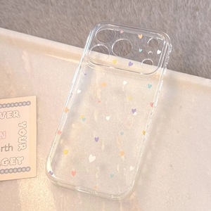 Coque transparente INS à pois colorés et cœur, antichoc et souple, protection intégrale pour iPhone 17 Pro - Product Image 4