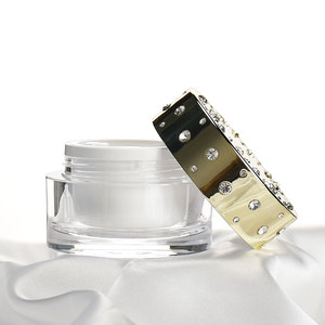 Tarro de crema acrílico cosmético de diamantes de lujo para embalaje - Product Image 5