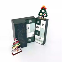 Boîtes de calendrier de l'avent personnalisées en masse, boîtes de compte à rebours de Noël, boîtes cadeaux de Noël, boîtes de calendrier de l'avent vides, boîtes de bonbons de Noël
