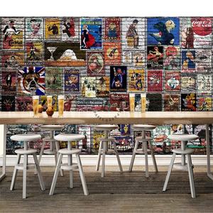 Póster de película retro, papel tapiz de pared de ladrillo, pelar y pegar personalizado - Product Image 4