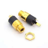 Prise cylindrique 3.5MM PJ-392 prise femelle stéréo avec vis 3.5 connecteur audio vidéo casque PJ392 plaqué or