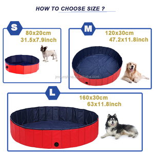 Sunshine Oversize Large Round 120x30cm PVC Plastic Portable Foldable <strong>Dog</strong> <strong>Paddling</strong> <strong>Pool</strong> Outdoor Use - Product Image 4