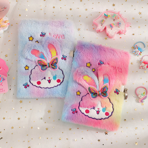 Bán Buôn Kawaii Phim Hoạt Hình Văn Phòng Phẩm Trường A5 Thỏ Cô Gái Sang Trọng Nhật Ký Máy Tính Xách Tay Với Khóa - Product Image 2