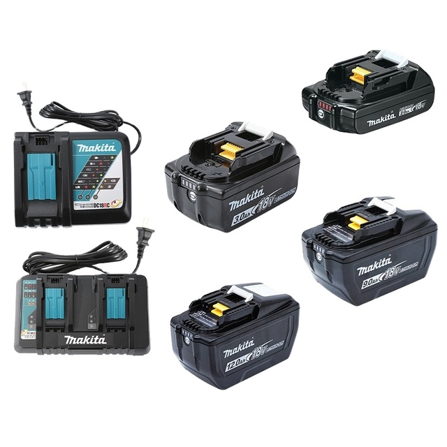 Original Makitas 18V LXT Lithium Ion Rechargeable Battery BL1830B BL1840B BL1850B BL1860B for Cordless Power Tools