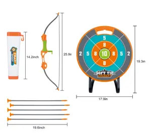 Wedhbsci — ensemble de jouets en plastique, vente en gros, ensemble d'arcs et de flèches, pour enfants, jeu de tir à l'arc