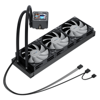 Système de refroidissement par eau COOLLEO ICE CORE VISION 360 BK ARGB pour boîtier d'ordinateur de jeu Intel LGA115X/1200/1700/1851 AM4/AM5