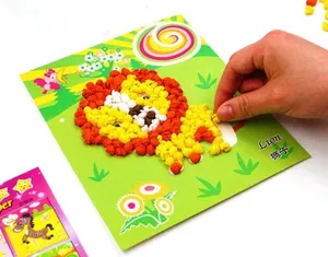 Manualidades de dibujos animados DIY, juguetes para niños, papel de Arte de tejido, artesanía, Material de jardín de infantes, artes divertidas y regalo artesanal