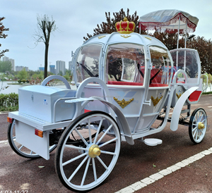 Magnifique calèche à chevaux pour mariages, calèche royale opulente pour occasions royales - Product Image 3