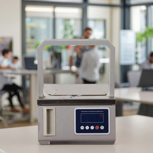 JB-412 dễ dàng sử dụng tiền giấy máy ràng buộc bằng tay hoặc hoàn toàn tự động nhỏ Máy đóng đai tiền tệ máy đóng đai - Product Image 1