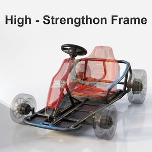Kart Elettrico a Batteria 12V per Bambini da 8 a <span class=keywords><strong>14</strong></span> <span class=keywords><strong>Anni</strong></span>, <span class=keywords><strong>Auto</strong></span> a Quattro Ruote Unisex - Product Image 4