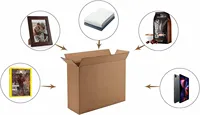 Boîte d'emballage en carton ondulé personnalisée pour l'expédition et l'envoi postal, idéale pour les petites entreprises