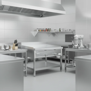 Напольная газовая гриль-плита OUTE 36 дюймов, коммерческая, из нержавеющей стали, с 2 конфорками, энергосберегающая, для ресторанов и отелей - Product Image 5