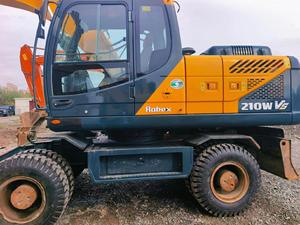 รถขุดไฮดรอลิกมือสองคุณภาพสูง Hyundai 210W-7 ขนาด 21 ตัน พร้อมเครื่องยนต์ Cummins สำหรับงานก่อสร้าง - Product Image 6