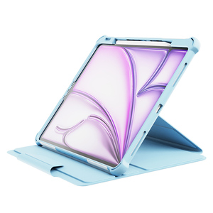 Cover cover Flip in pelle con tracolla e supporto di rotazione 360 per <span class=keywords><strong>iPad</strong></span> <span class=keywords><strong>Air</strong></span> 13 pollici 2024 - Product Image 4