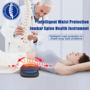 Ems inteligente pulso de vibración soporte de compresa caliente tracción por calor Dispositivo de estiramiento de columna vertebral eléctrico masajeador Lumbar de espalda ajustable - Product Image 3